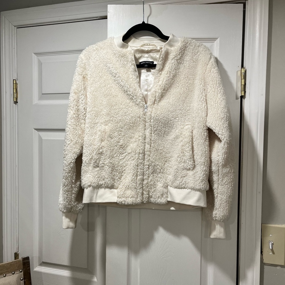 Sherpa bomber jacket - silk lined